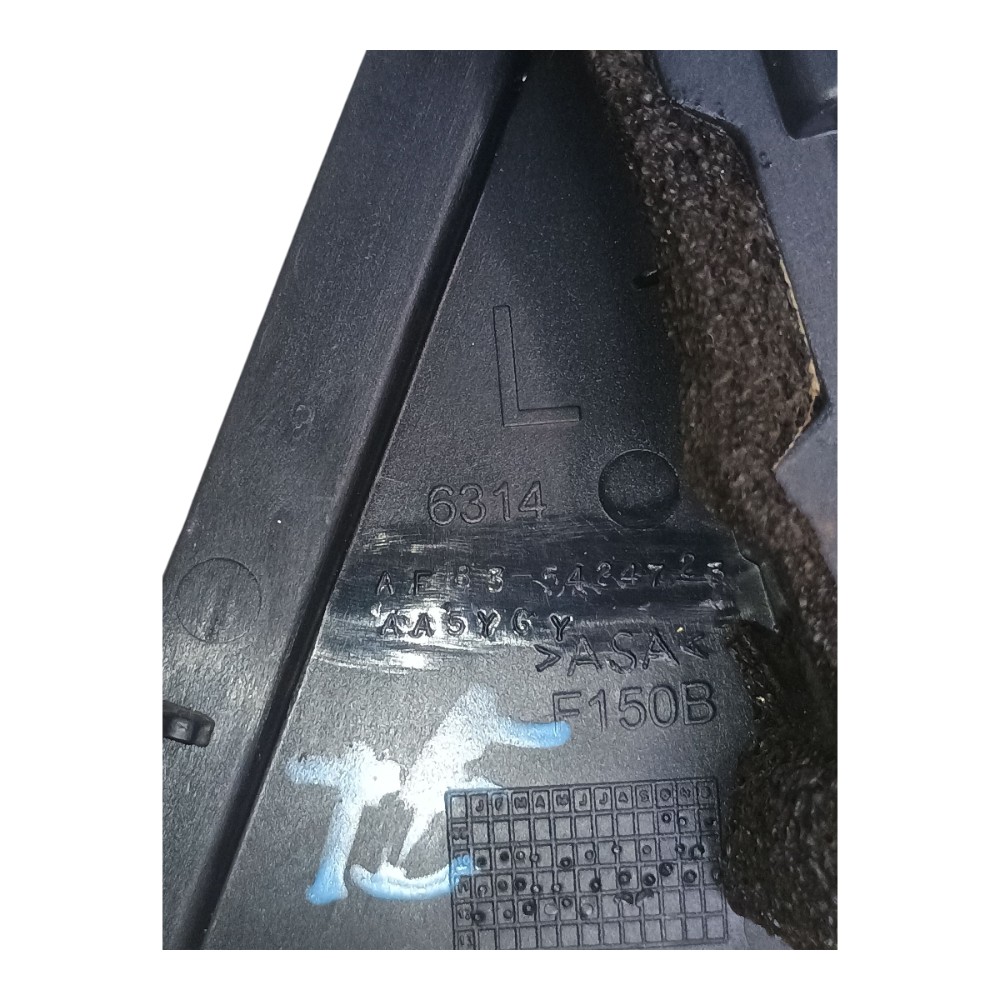 Moldura Porta Traseira Esquerda Ford New Fiesta sedan mexicano  2011 A 2013 Preto 5