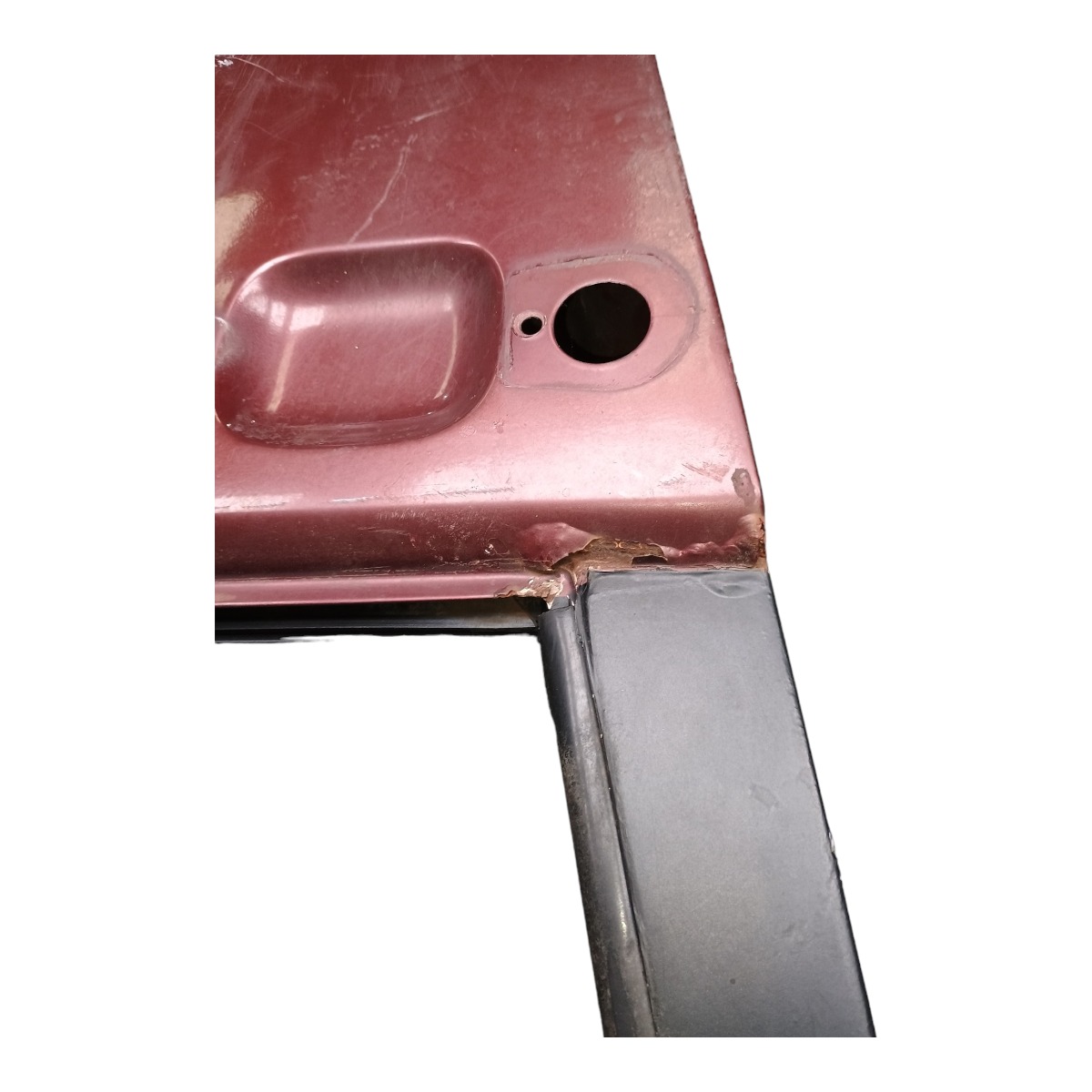 Porta Dianteira Direita Fiat Uno 1993 Dianteira Direita Vermelha 3