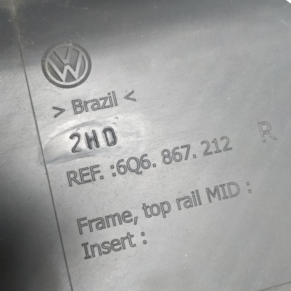 Forro Porta Traseira Direita Vw Polo 2014 Preto 3