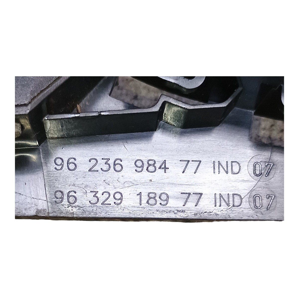 Maçaneta Interna Lado Esquerdo Peugeot 206 207 1998 A 2015 Preto/prata Dianteira/traseira 3