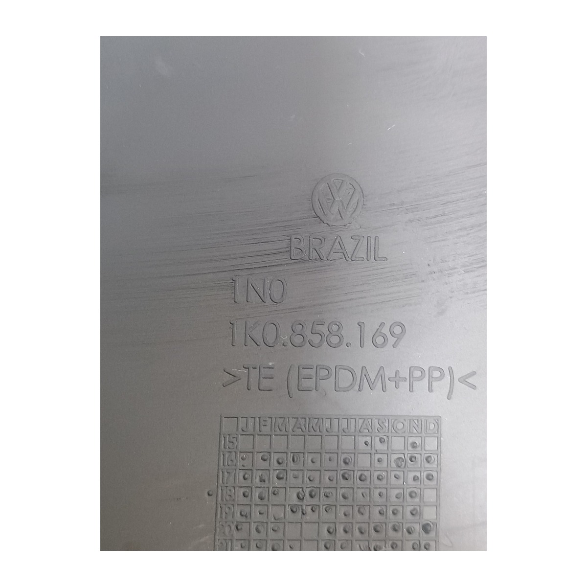 Forro Borracha Console Vw Gol Mpi 2022 1k0858169 3