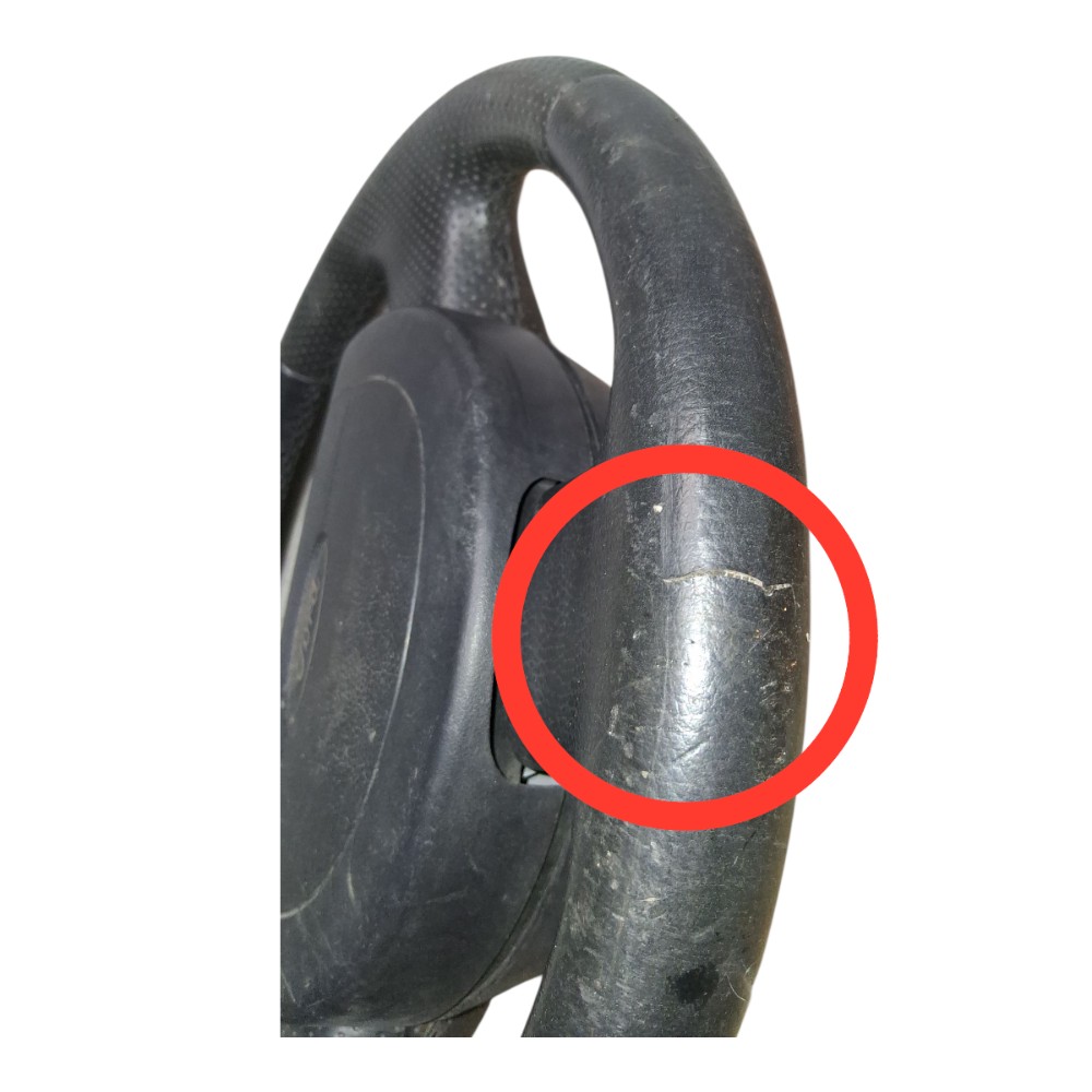 Volante Motorista Ford Fiesta 2003 À 2012 *detalhe Preto 7