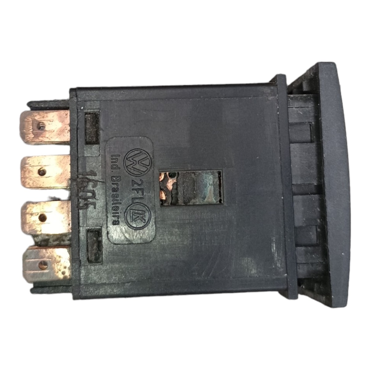 Botão Pisca Alerta G3 G4 Vw Gol Parati Saveiro 2000 A 2010 Preto 3