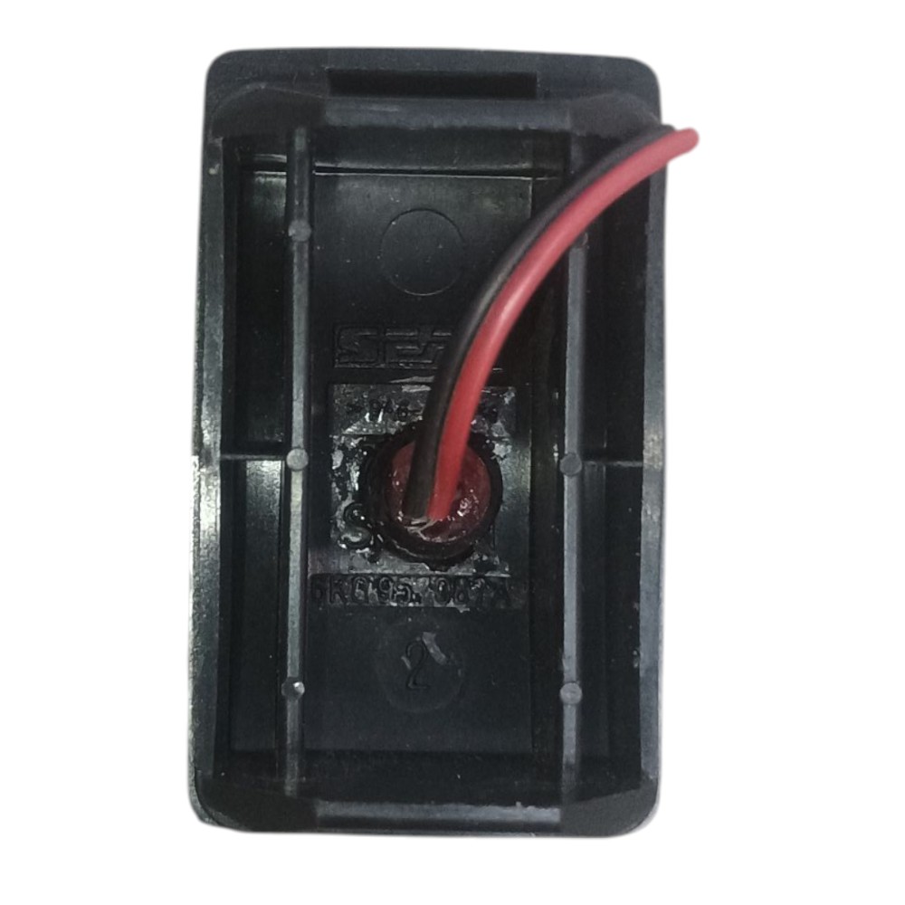 Botão Falso Painel Seat Cordoba 1997 6k0957087a Preto Preto 3