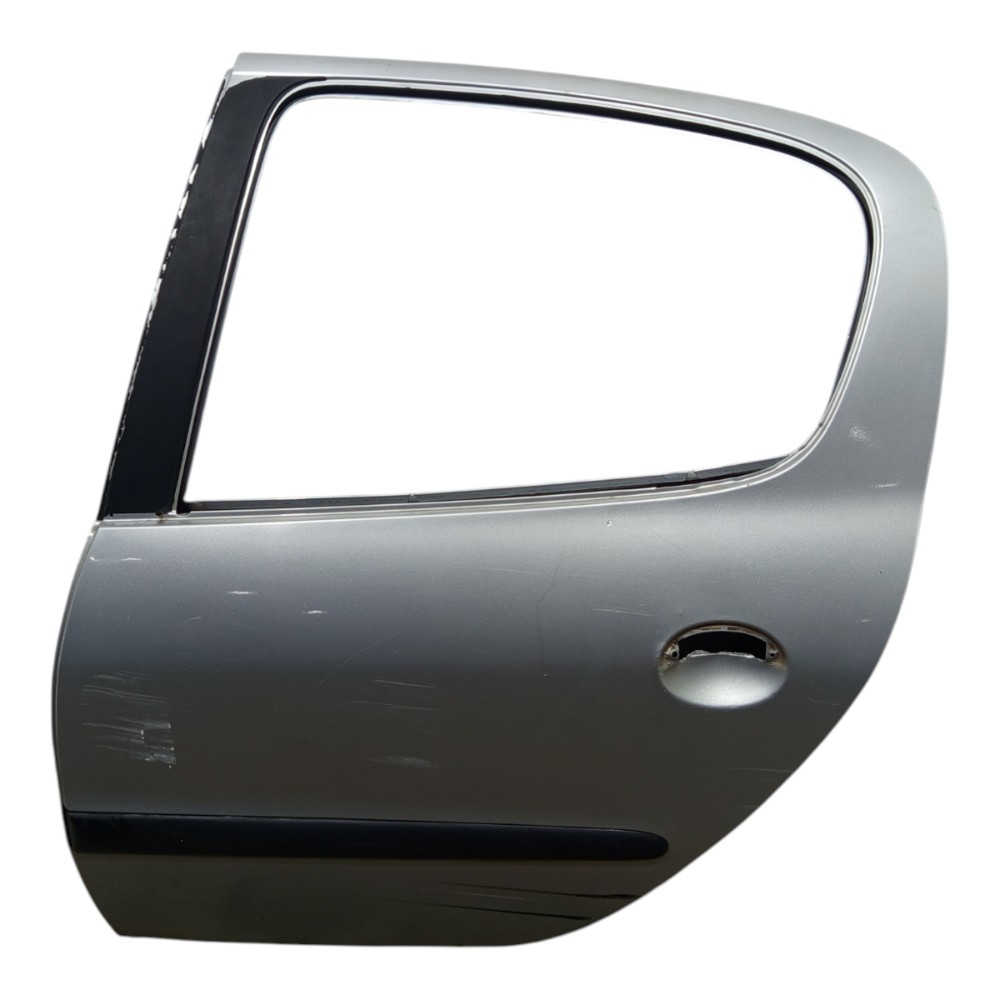 Porta Prata Traseira Esquerda Peugeot 206 2001 2002 A 2010 Traseira Esquerda Prateado 1