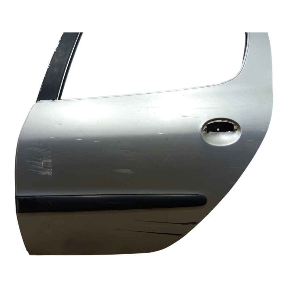Porta Prata Traseira Esquerda Peugeot 206 2001 2002 A 2010 Traseira Esquerda Prateado 3