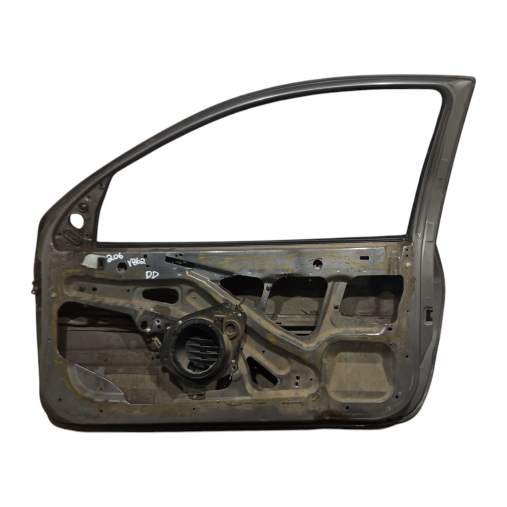 Porta Dianteira Direita Peugeot 206 2001 2002 2003 A 2012 Cinza 4