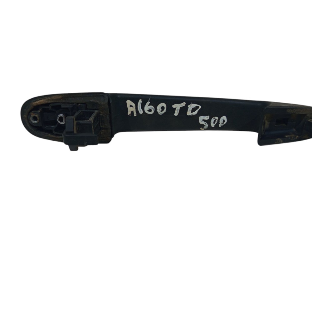 Puxador Maçaneta Externa Mercedes Classe A160 1999 A 2005  Preto Com Faixa Cromada 6