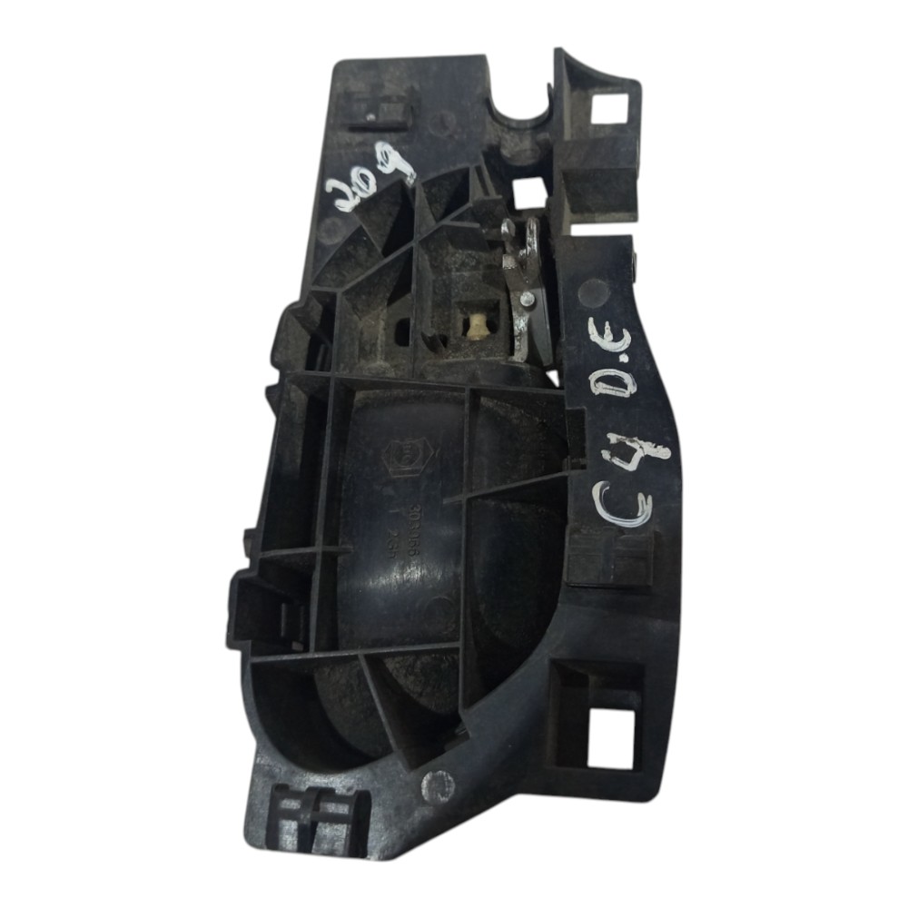 Maçaneta Interna Dianteira Citroen C4 Pallas 2007 A 2013 Preto E Cromado Dianteira 9