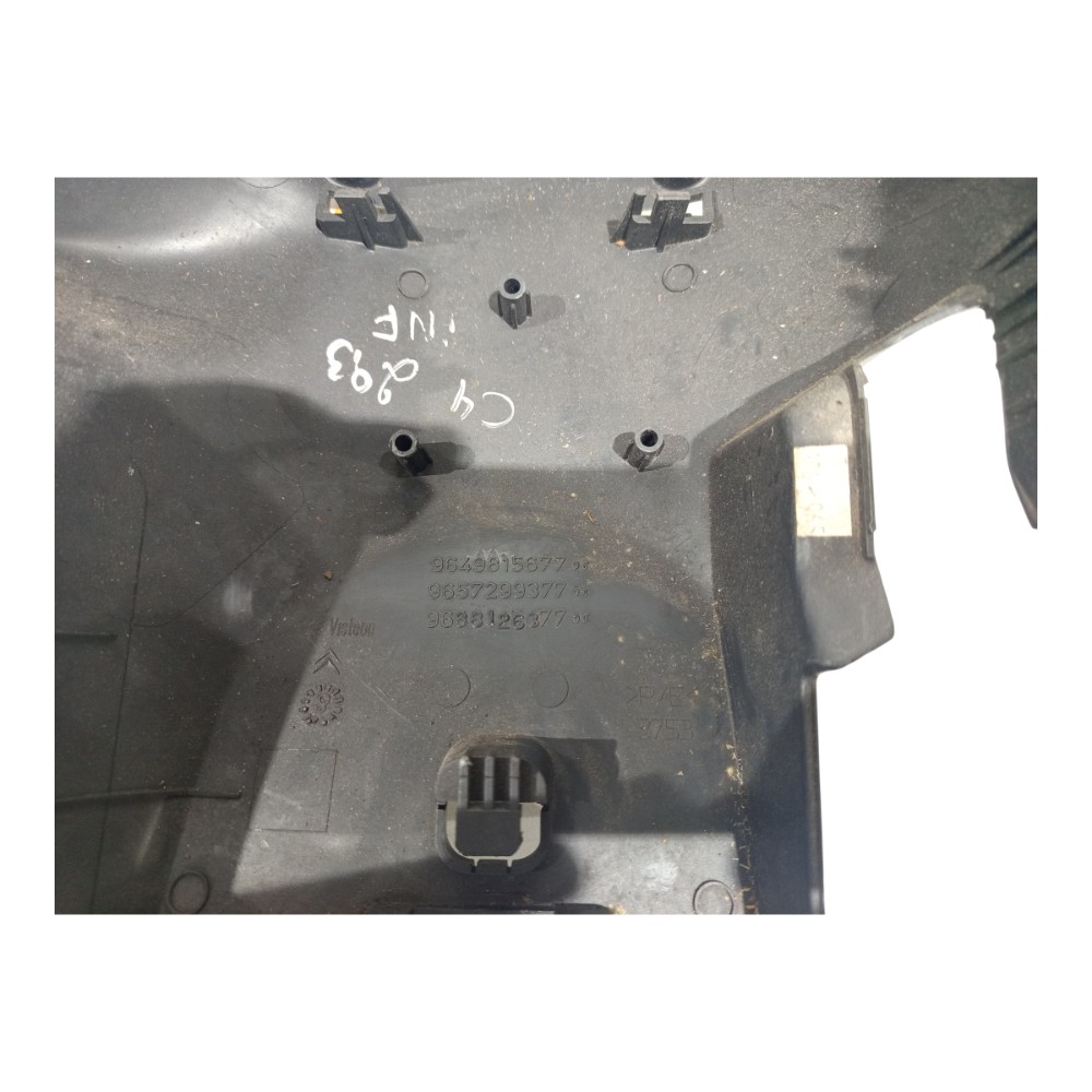 Moldura Inferior Chave Seta Vol Capa Citroen C4 2008 A 2012 Preto 7