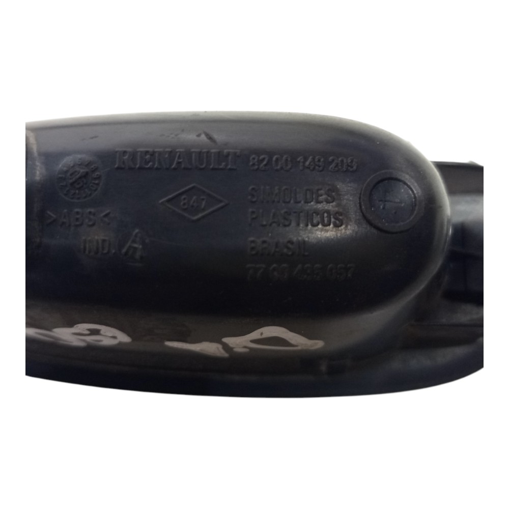 Maçaneta Interna Dianteira Le Renault Clio 2004 2005 A 2010 Preto Dianteira 7