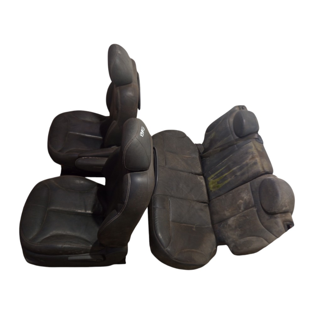 Jogo Banco Couro Citroen C3 2003 A 2012 Preto 5