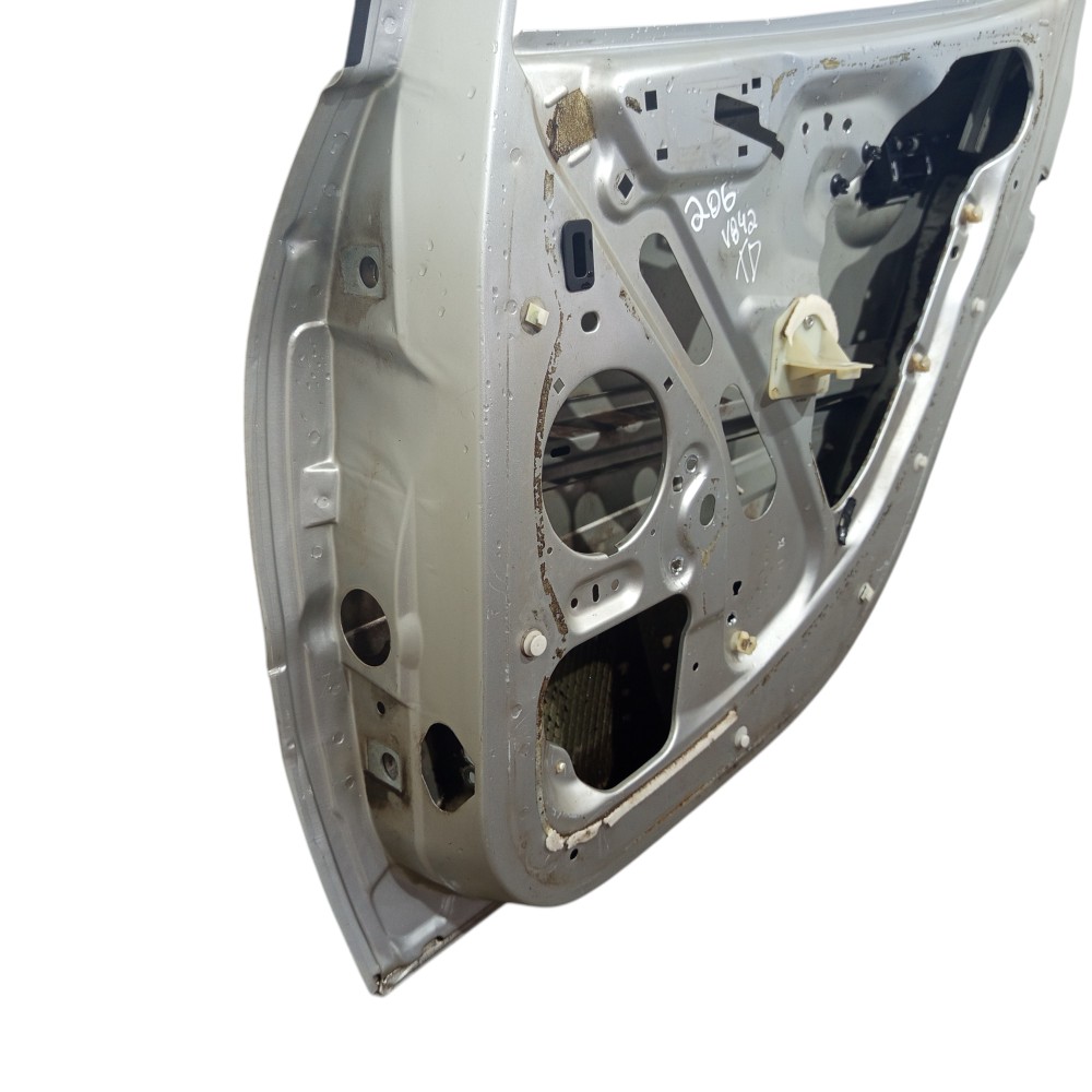 Porta Prata Traseira Direito Peugeot 206 2001 2002 03 A 2008 Traseira Direita Prateado 8