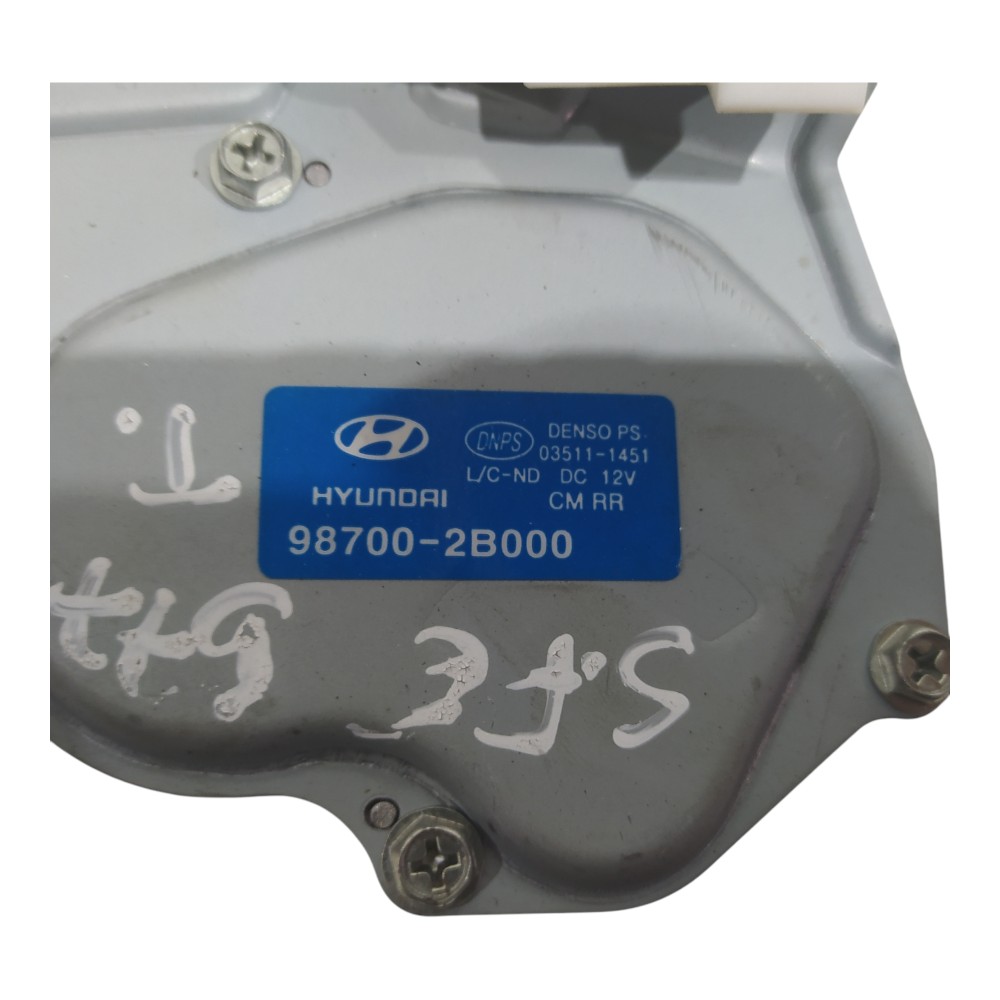 Motor Limpador Vidro Traseiro Hyundai Santa Fé 2006 A 2013 6
