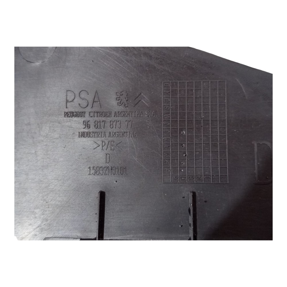 Acabamento Soleira Porta Tras Direita Citroen C4 2007 A 2013 Preto 7