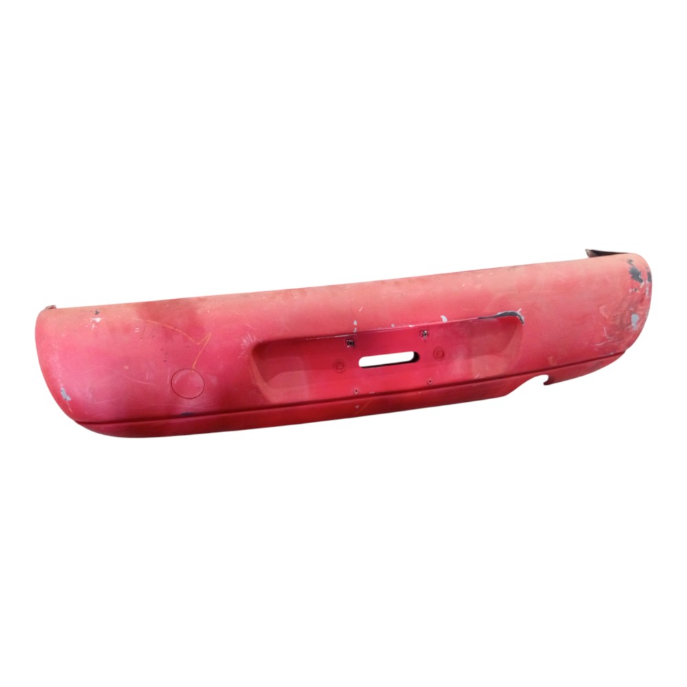 Parachoque Traseiro C/alma Guia Ford Fiesta 1996 A 2002 Verm