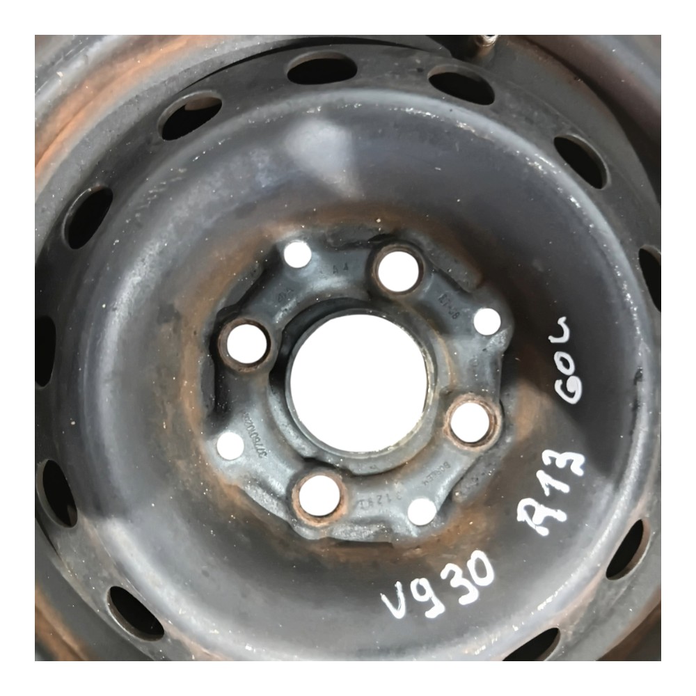 Roda Ferro Aro 13 Volkswagen Gol quadrado g2 g3 g4 91 A 2010 3