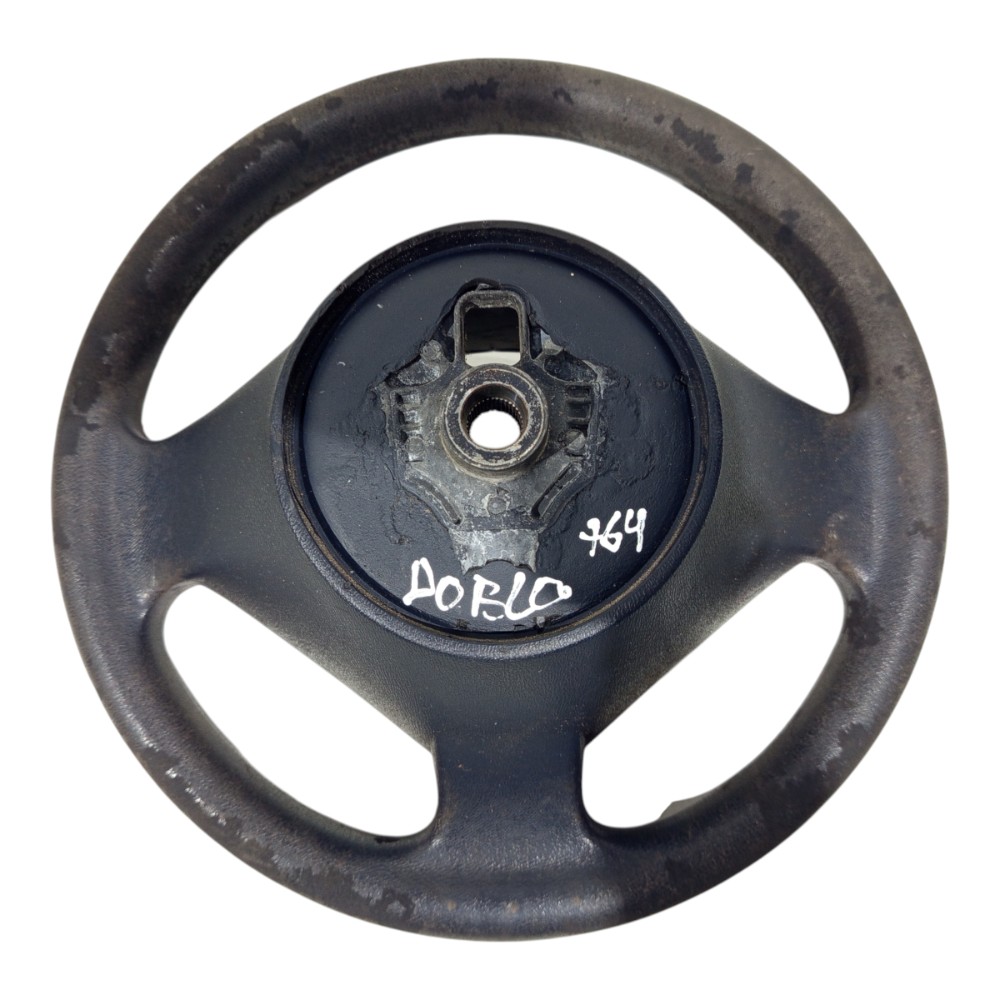Volante Direção Fiat Doblo Ano 2003 2004 05 A 2014 735370134 Preto 2