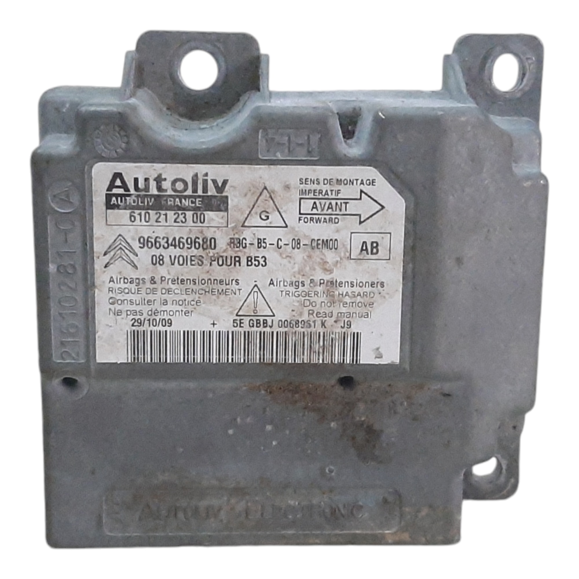 Módulo airbag c4 431 kd1 5