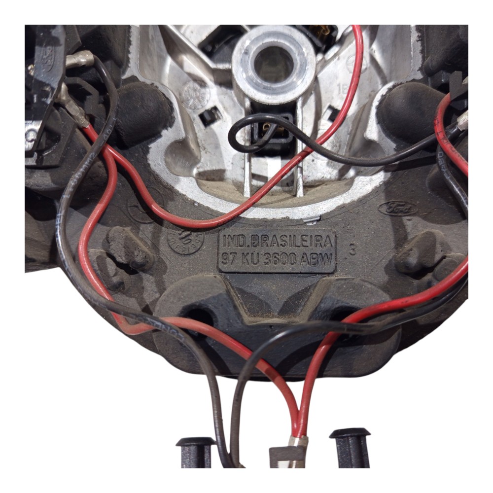 Volante Direção Ford Ka 1996 1997 1998 1999 2000 2001 A 2002 Preto 3