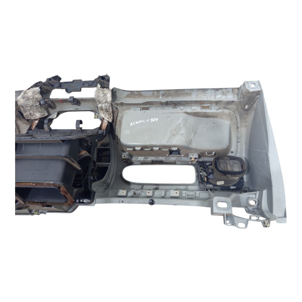 Painel Console Central Tabelier Renault Scenic 2001 A 2010 Cinza 4