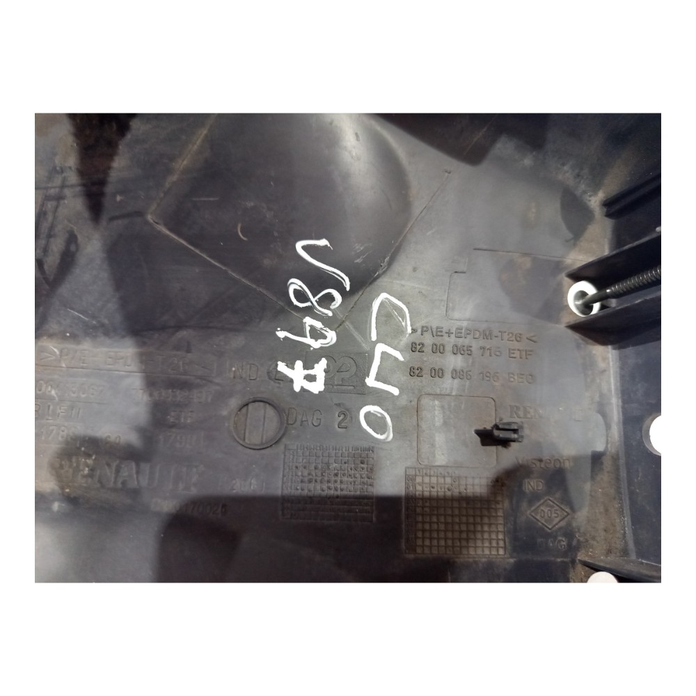 Moldura Inferior Chave Seta Direção Renault Clio 1999 A 2007 Preto 4