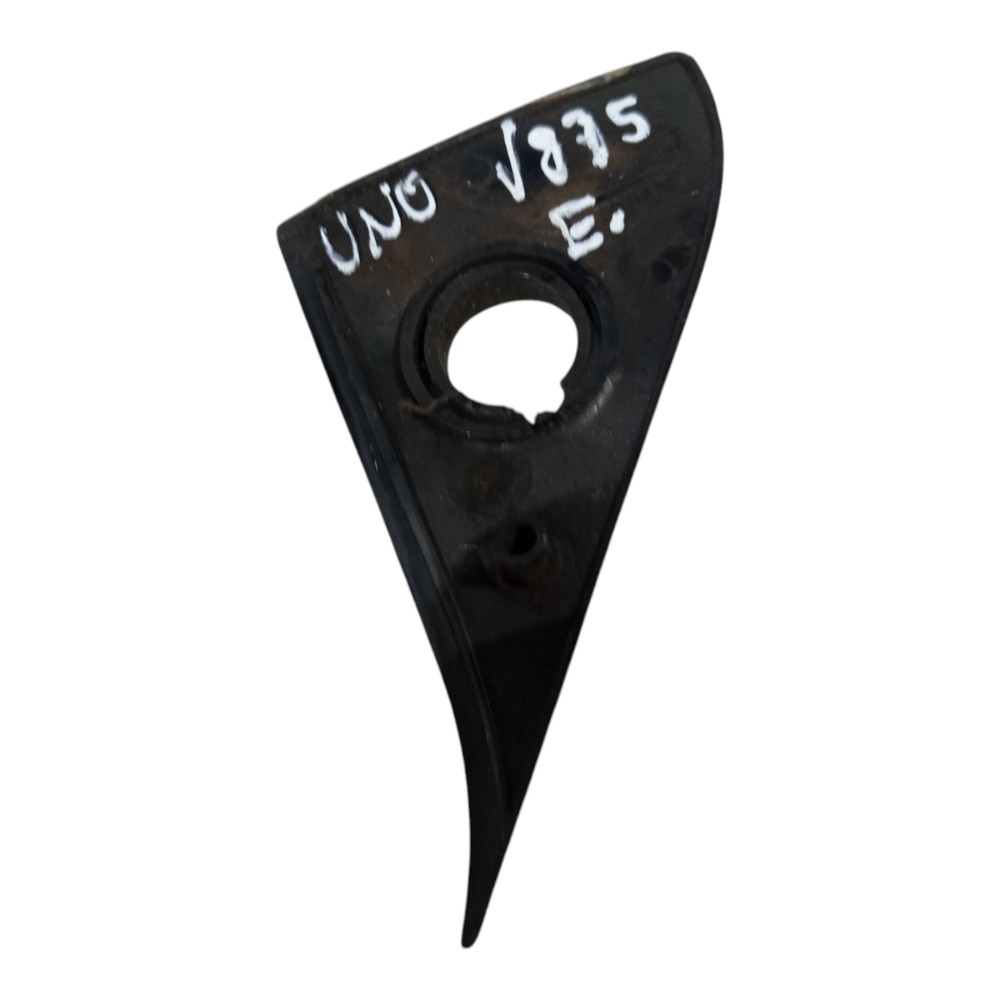 Moldura Interna Retrovisor Esq Fiat Uno 1991 1992 93 A 2000 Preto 4