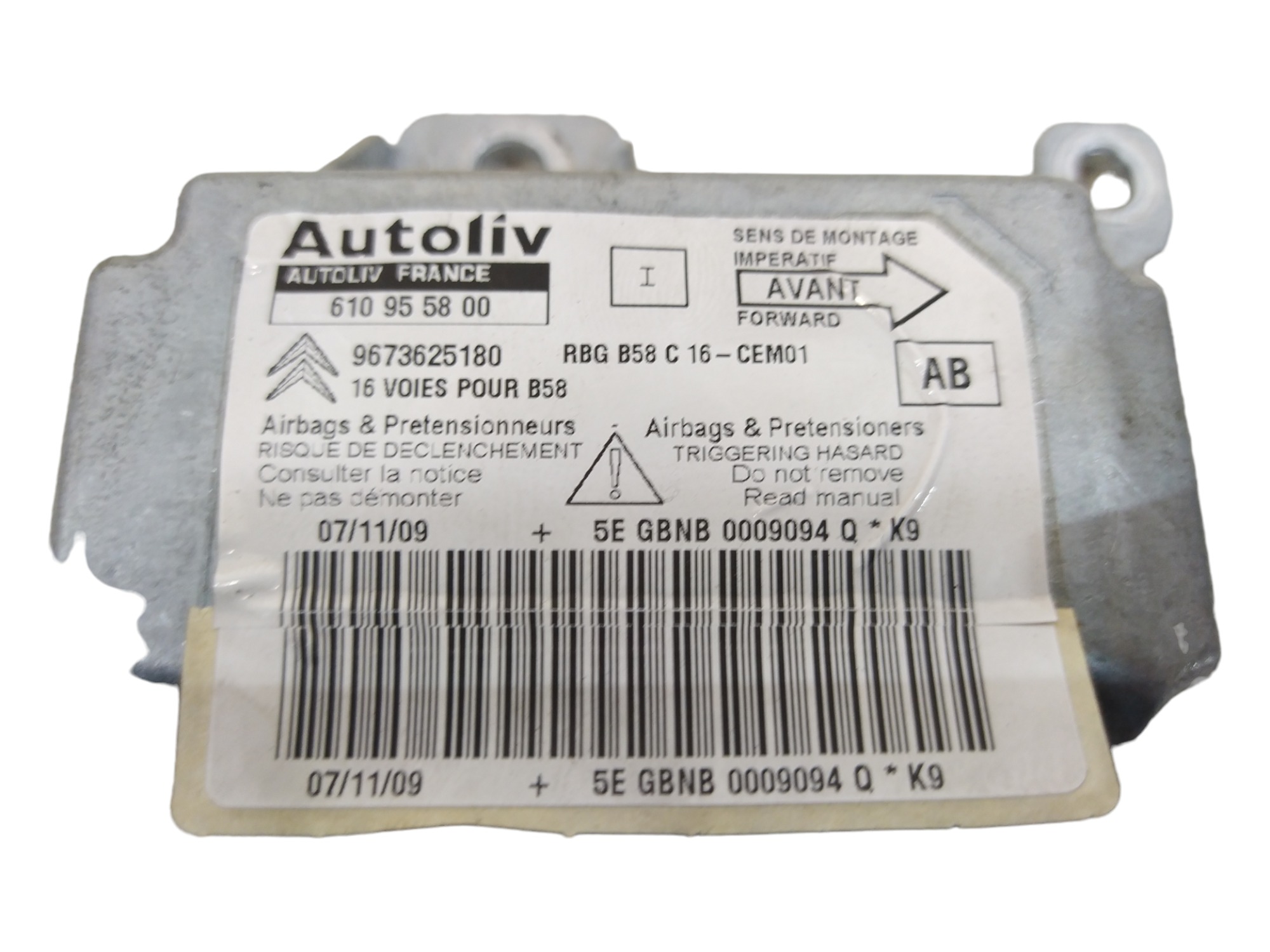 Módulo Airbag c4 485 kd1 5