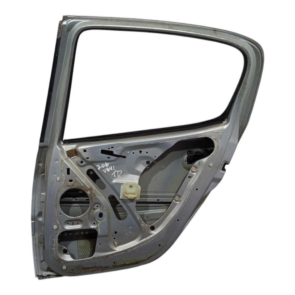 Porta Traseira Direita Peugeot 206 2001 2002 A 2010 Prata Traseira Direita Prateado 5