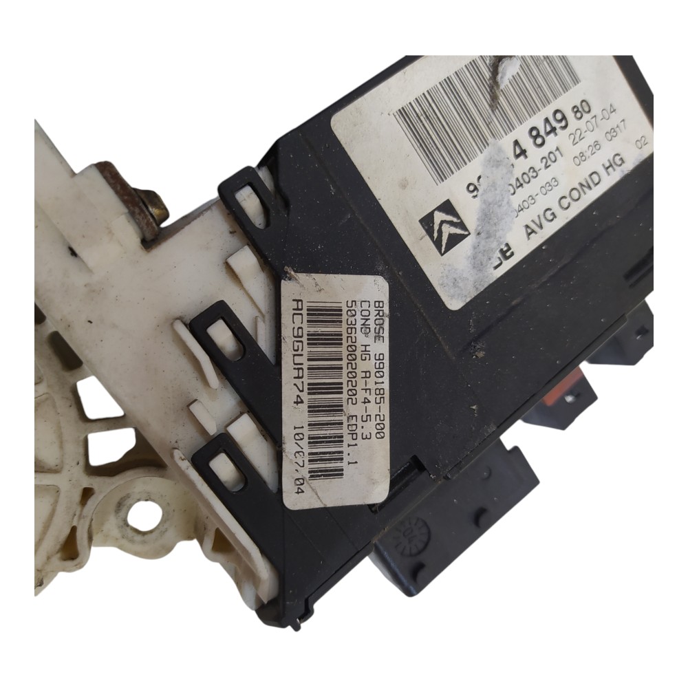 Motor Vidro Elétrico Dianteiro Esquerdo Citroen C5 2001 A 05 4