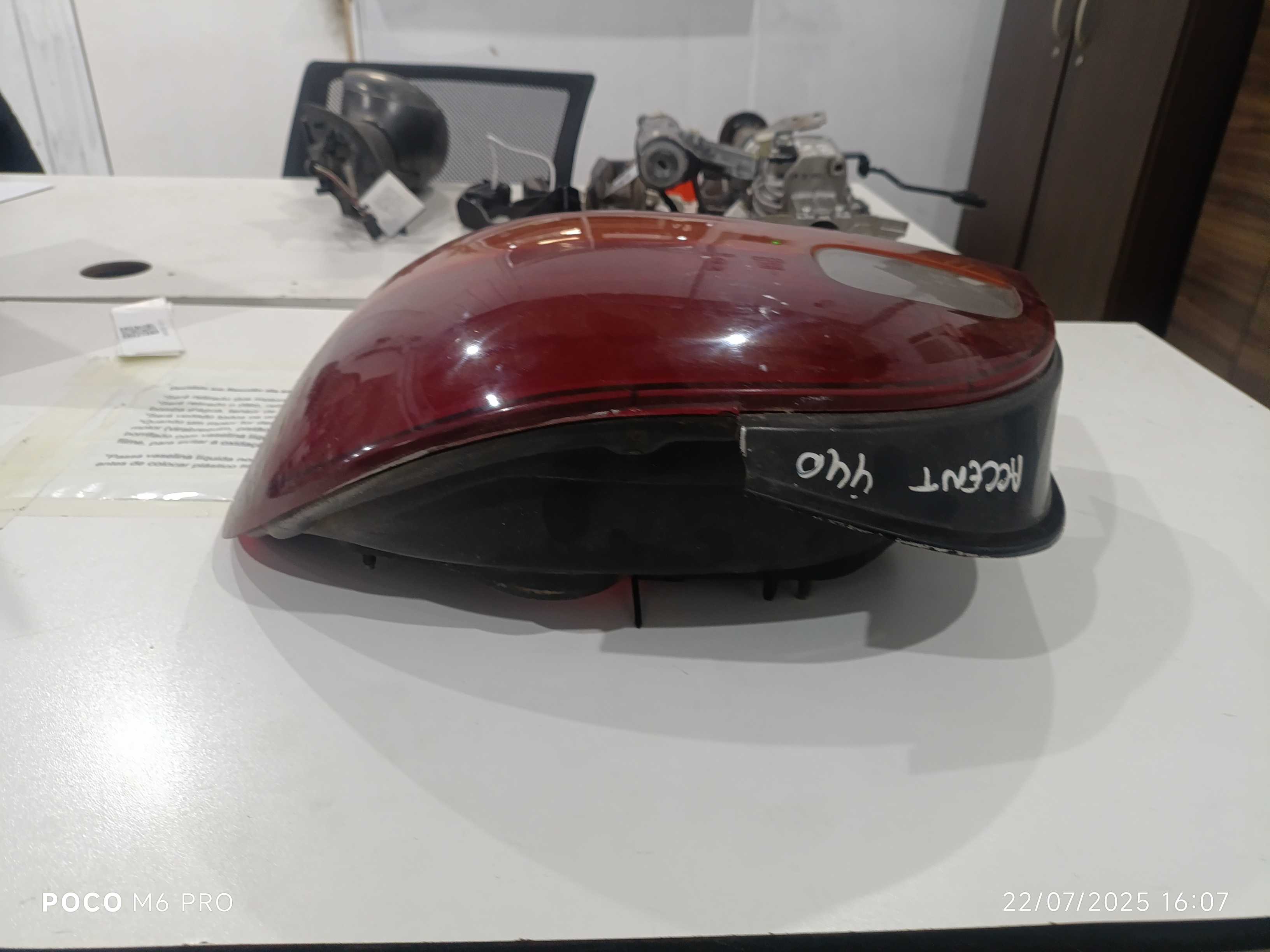 Lanterna Traseira Direita Hyundai Accent 1995 1996 A 1999 Direito/passageiro Vermelho 3