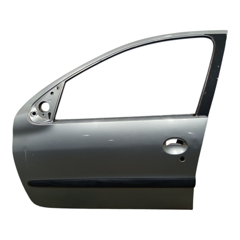 Porta Prata Dianteira Esquerda Peugeot 206 2001 2002 A 2010 Dianteira Esquerdo Prateado 1