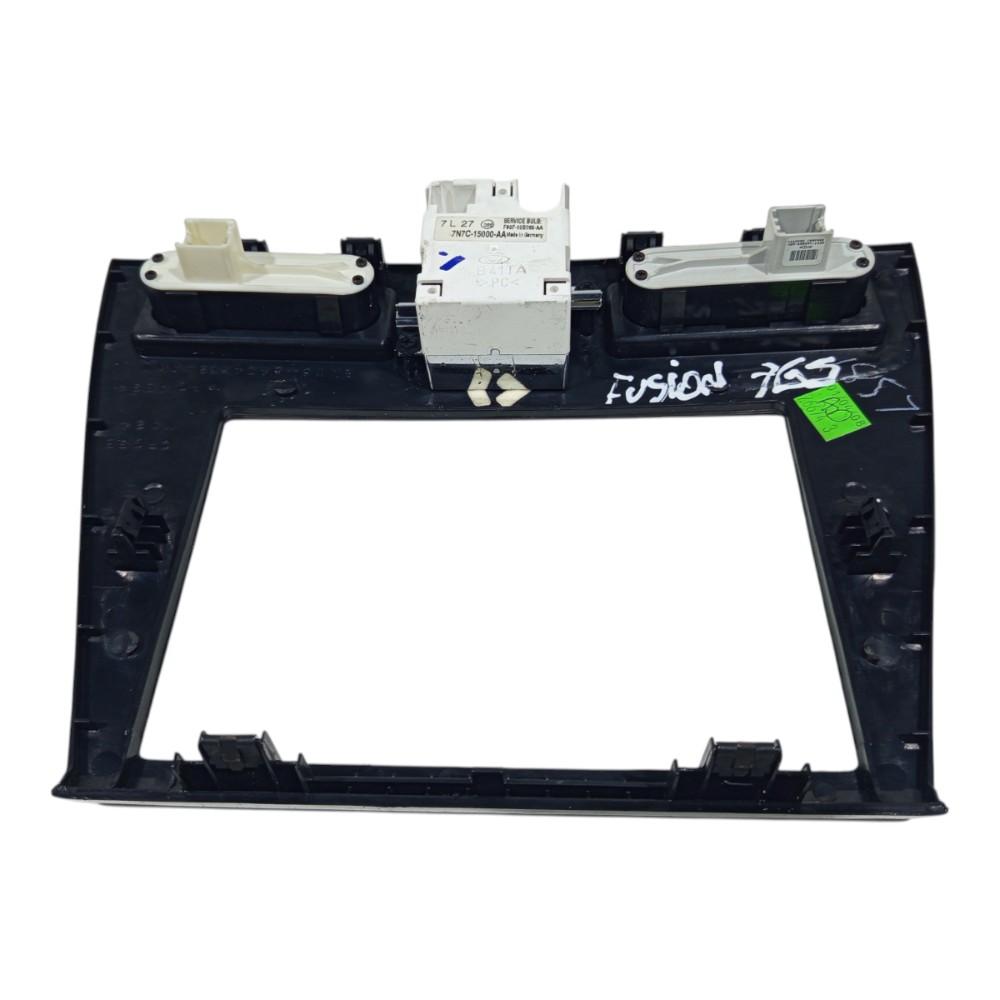 Moldura Central Rádio Relógio Painel Ford Fusion 2006 A 2009 6