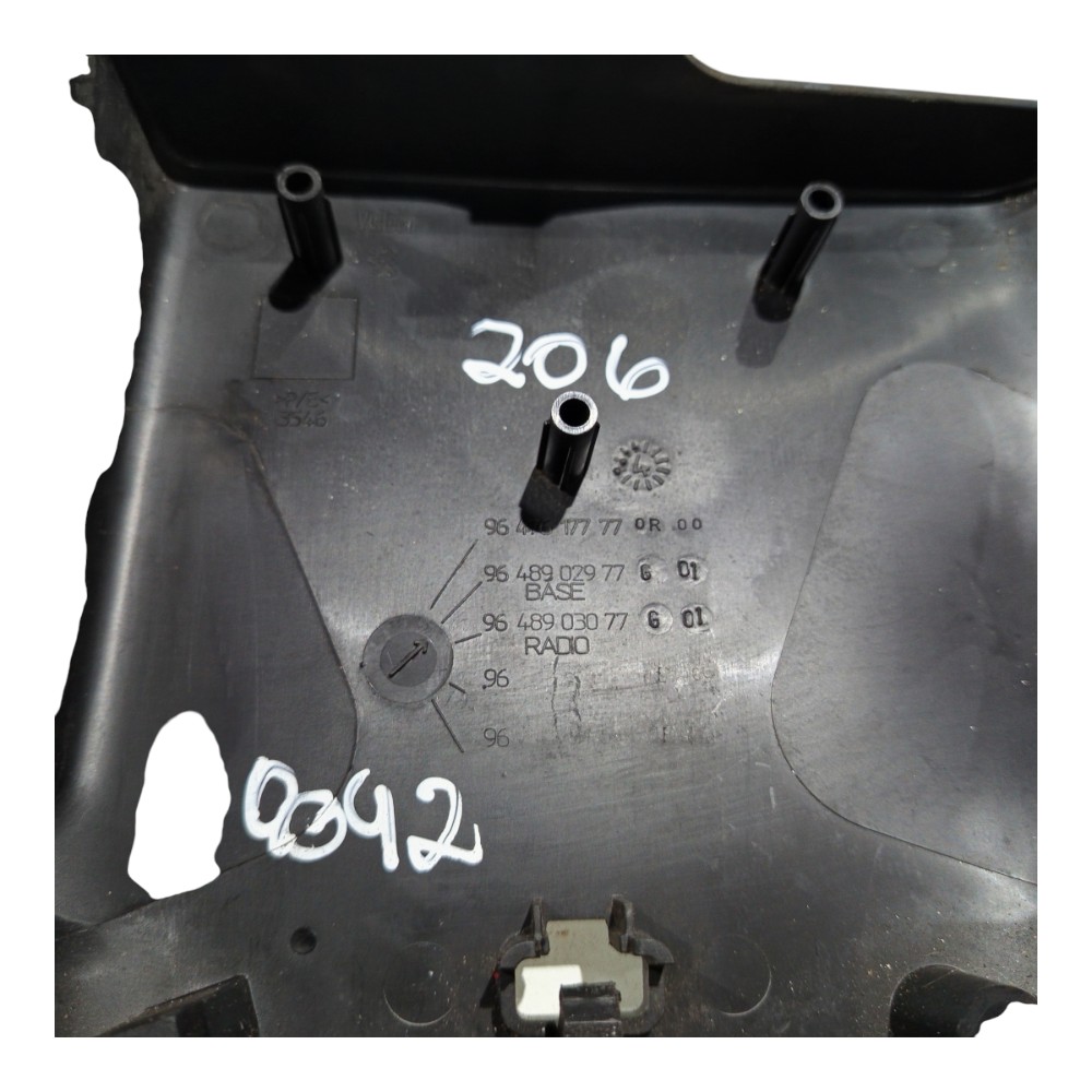 Moldura Chave Seta Direção Inferior Peugeot 206 2001 A 2011 9