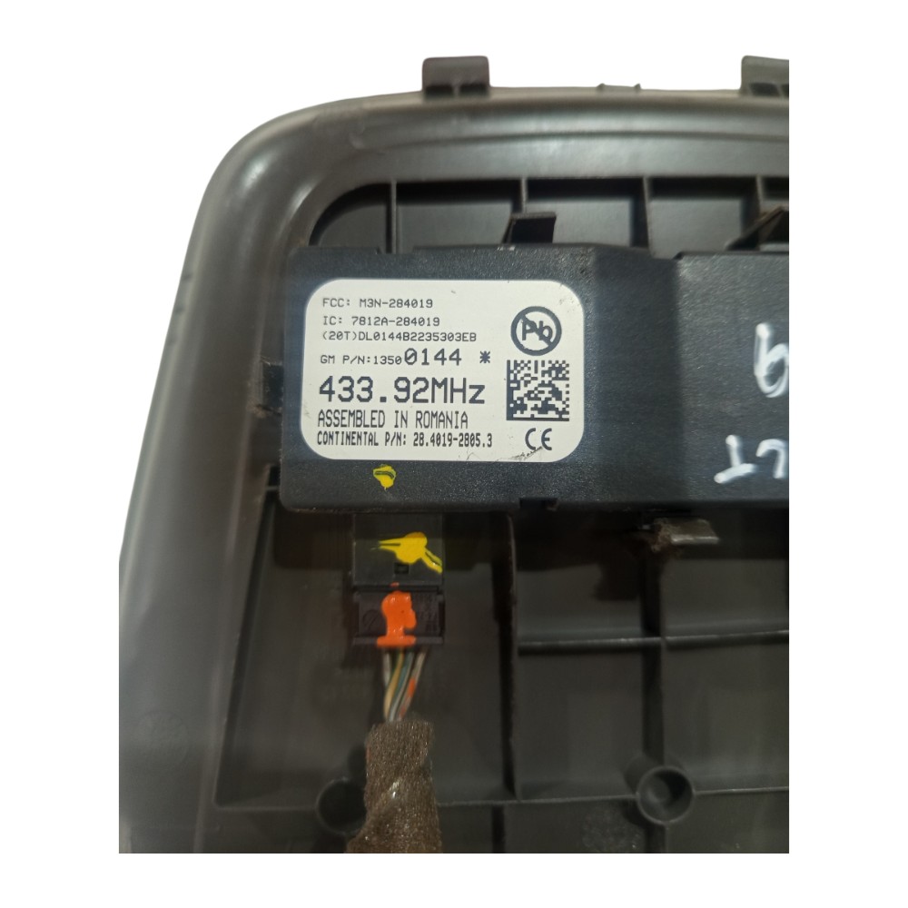 Acabamento Porta Objetos Painel Módulo Alarme Gm Cobalt 2013 Preto 7