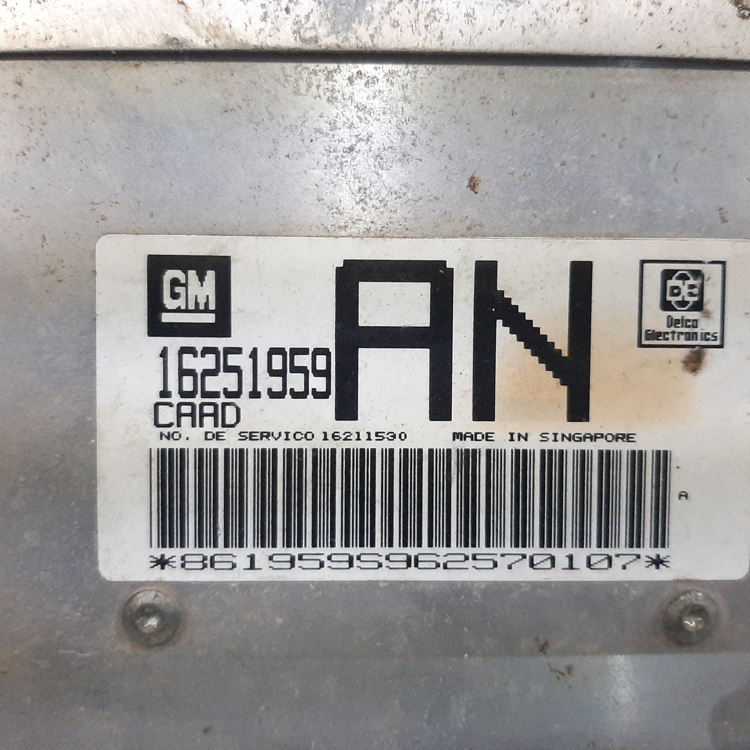 Módulo Injeção Gm Corsa 1.0 Mpfi 1997 A 2002 Bloq. 16251959 6