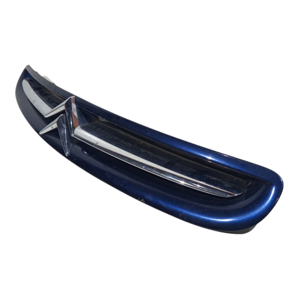 Grade Parachoque Dianteiro Azul Xsara Picasso 2001 A 2012 Azul E Cromado Plástico Rígido 2