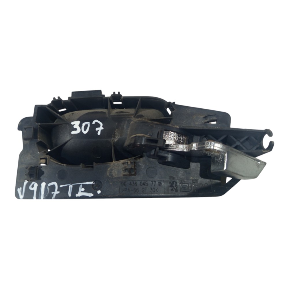 Maçaneta Interna Esquerdo Peugeot 307 2007 A 2012 Cromado Preto E Cromado Dianteira/traseira 4