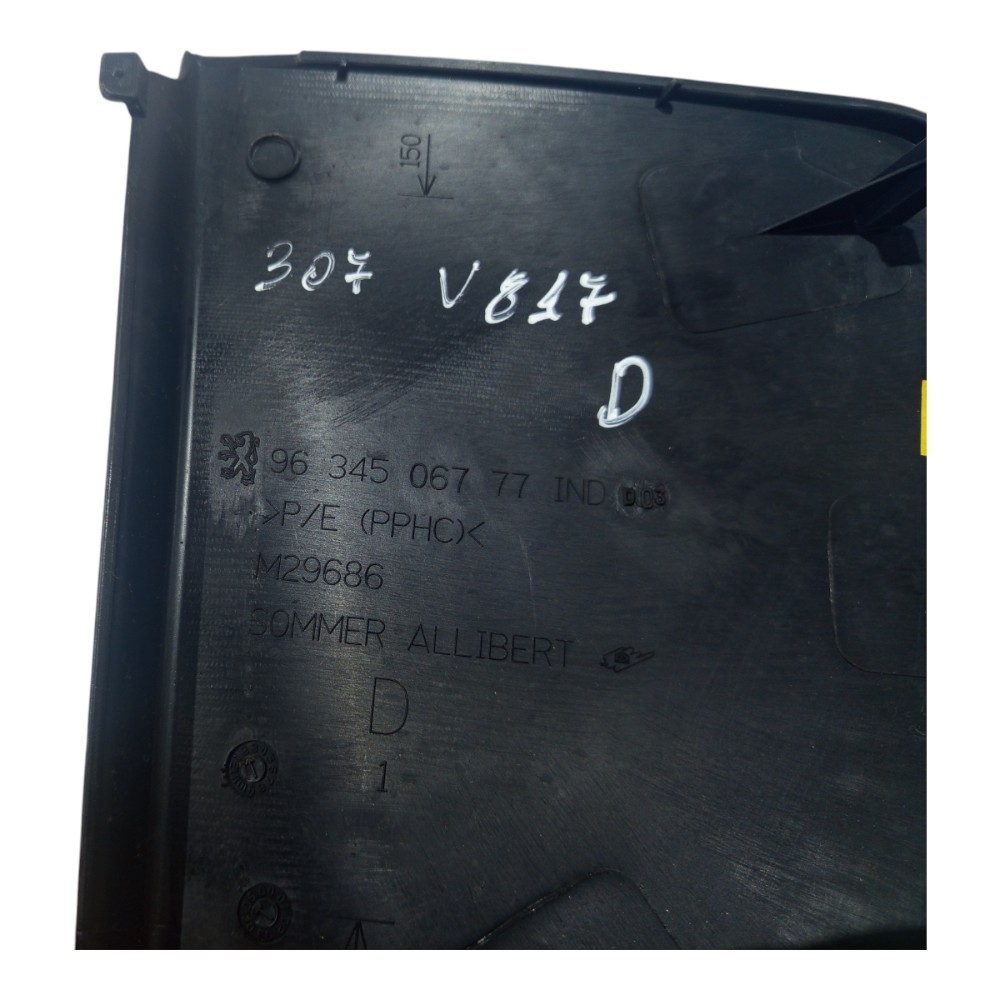 Tampa Acabamento Moldura Painel Lateral Peugeot 2001 A 2012 Preto 4