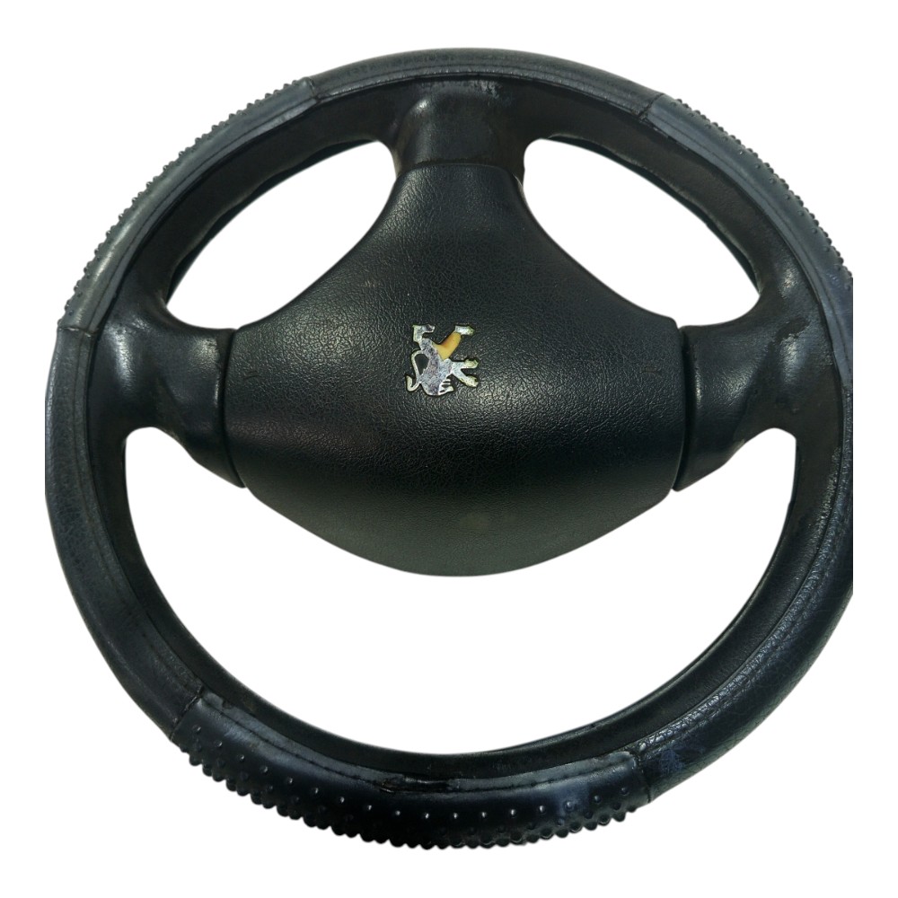 Volante Direção Peugeot 206 2000 2001 2002 2003 2004 A 2008 Preto 3