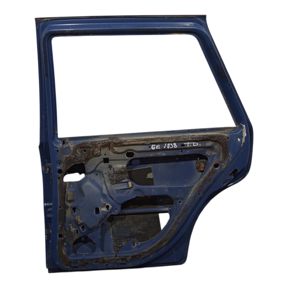 Porta Traseira Direita Volkswagen Gol G2 G3 2000 A 2005 Azul Traseira Direita Azul 5