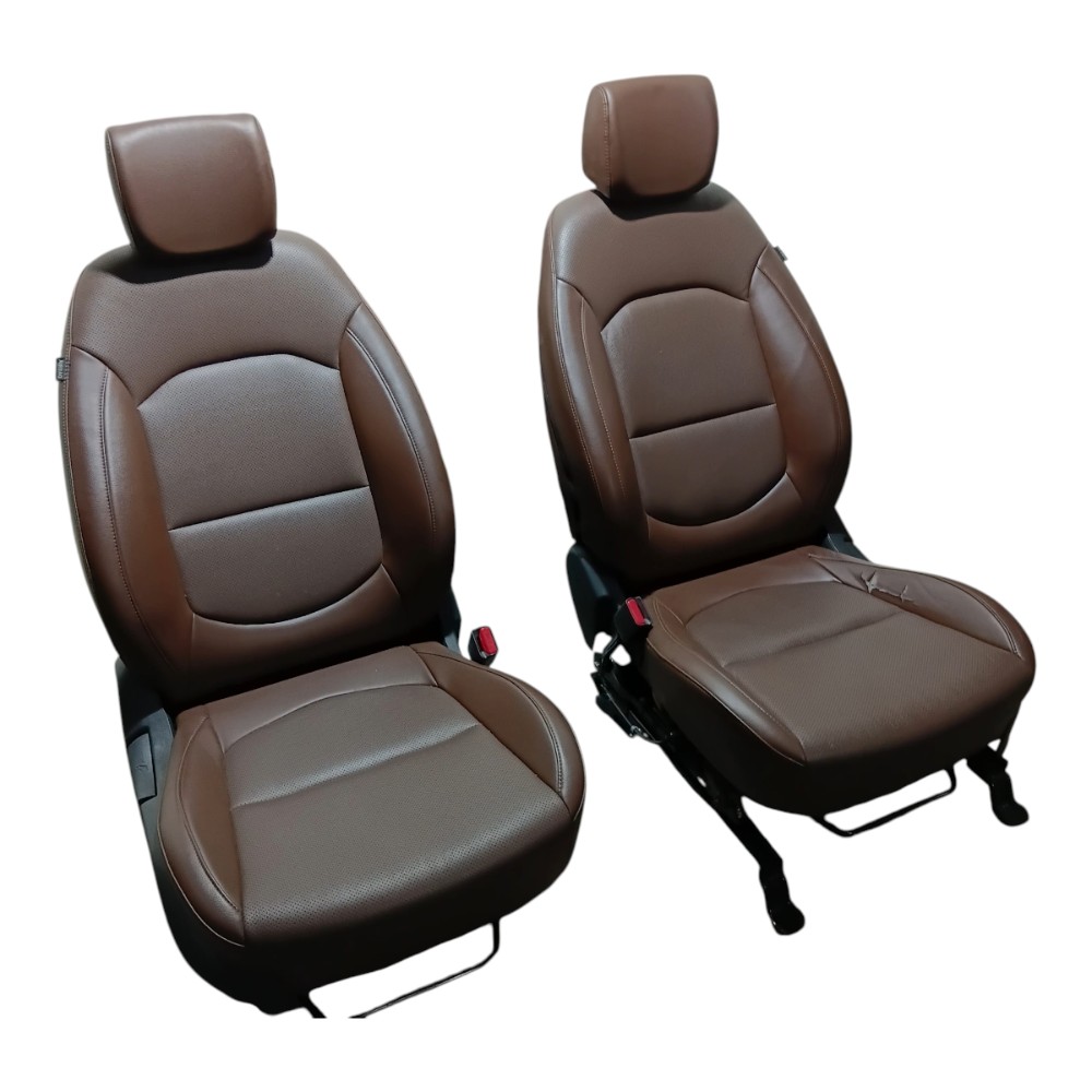 Jogo Bancos Couro Hyundai Creta 17 A 21 Completo c/Detalhe 9
