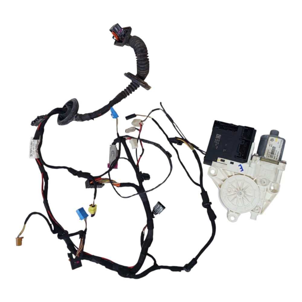 Motor Máquina Vidro Chicote Dianteira Esquerda Jetta 13 A 14 7