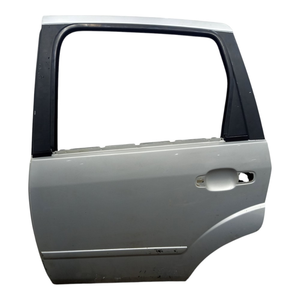 Porta Traseira Esquerdo C/detalhes Ford Fiesta 2003 A 2014 Traseira Esquerdo Prateado 1