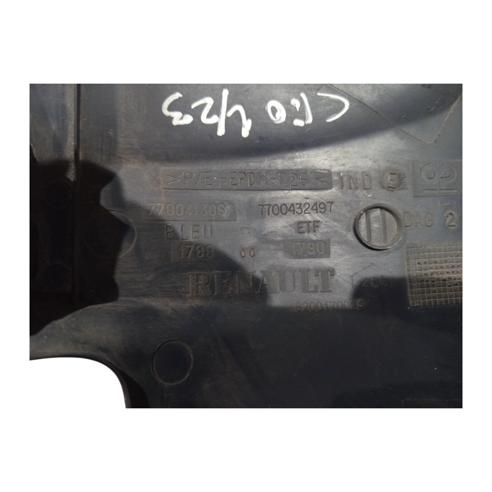 Moldura Inferior Chave Seta Direção Renault Clio 2003 A 2007 Preto 7