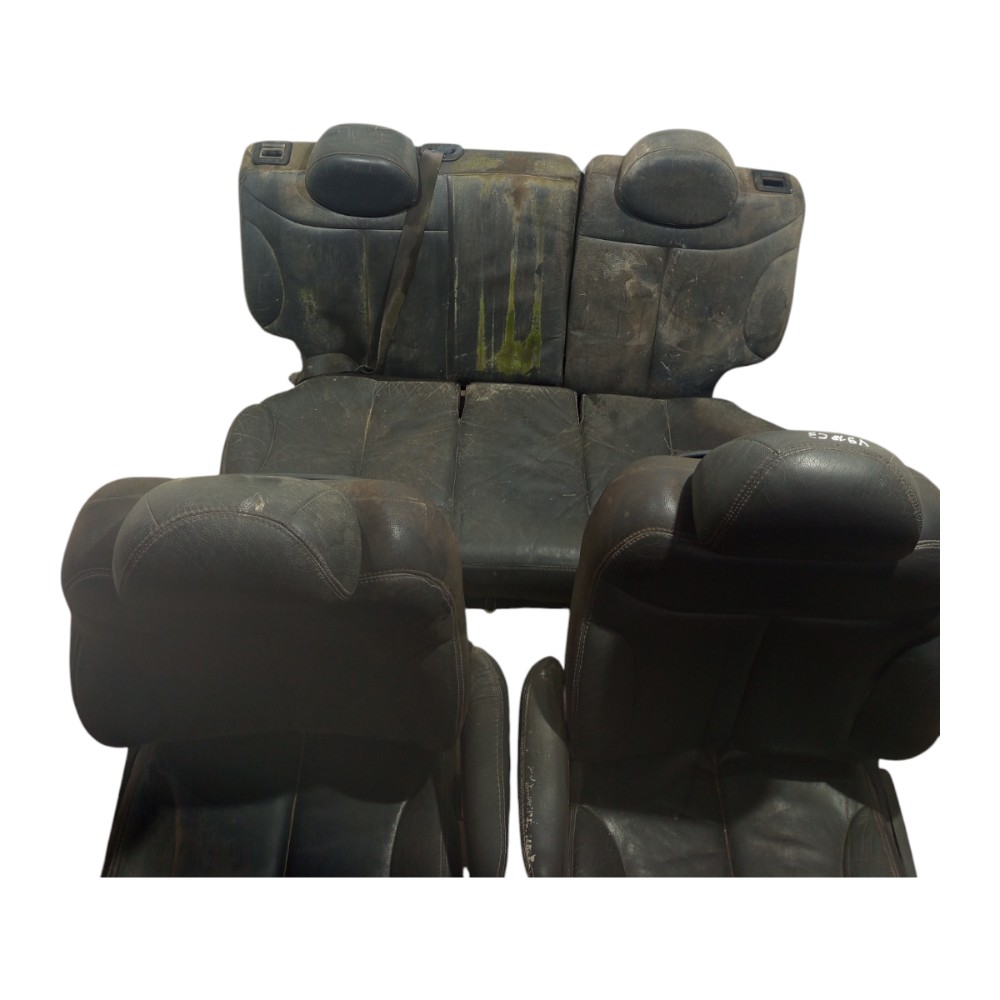 Jogo Banco Couro Citroen C3 2003 A 2012 Preto 2