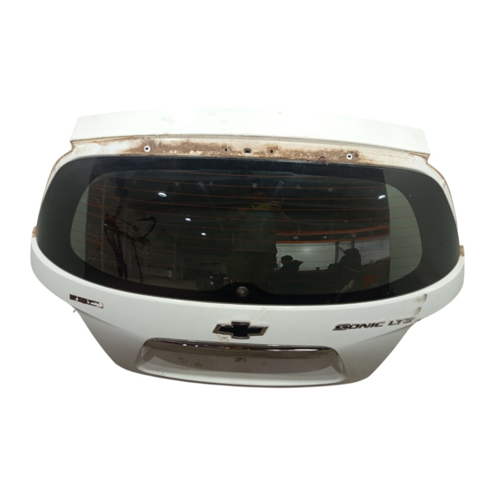 Tampa Traseira Gm Sonic Ltz Hatch 2012 A 2014 Branco 5