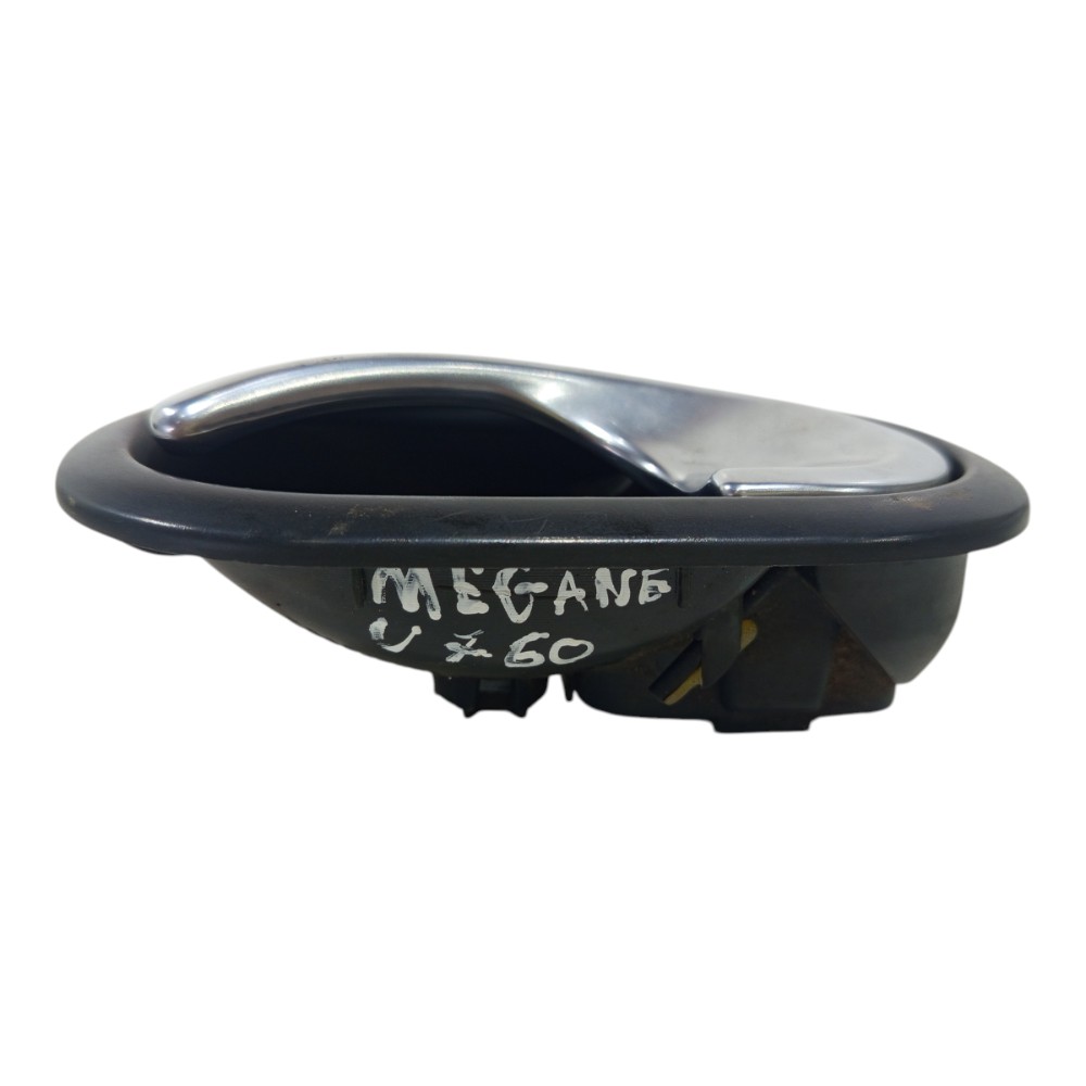 Maçaneta Interna Esquerda Renault Megane 2006 2007 08 A 2012 Preto E Cromado Dianteira/traseira 3
