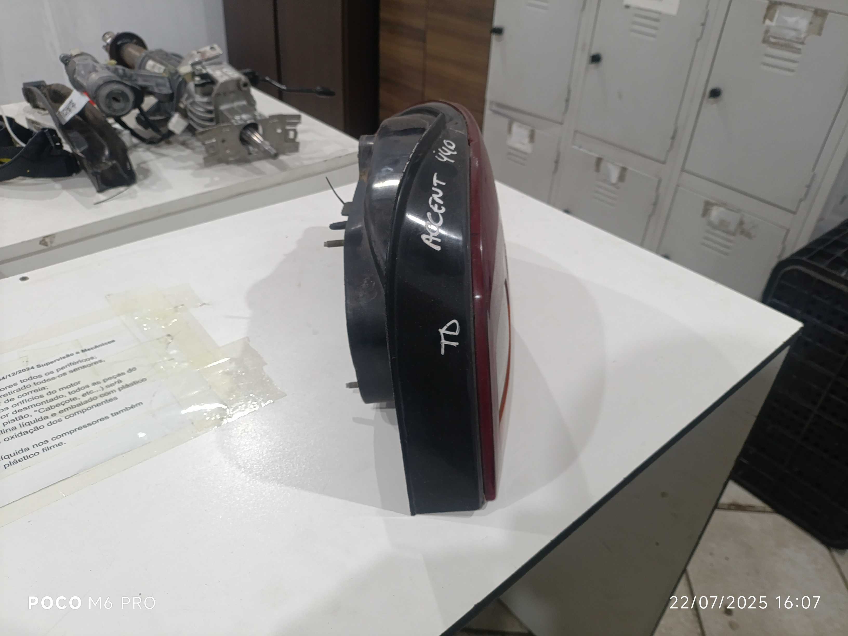 Lanterna Traseira Direita Hyundai Accent 1995 1996 A 1999 Direito/passageiro Vermelho 6