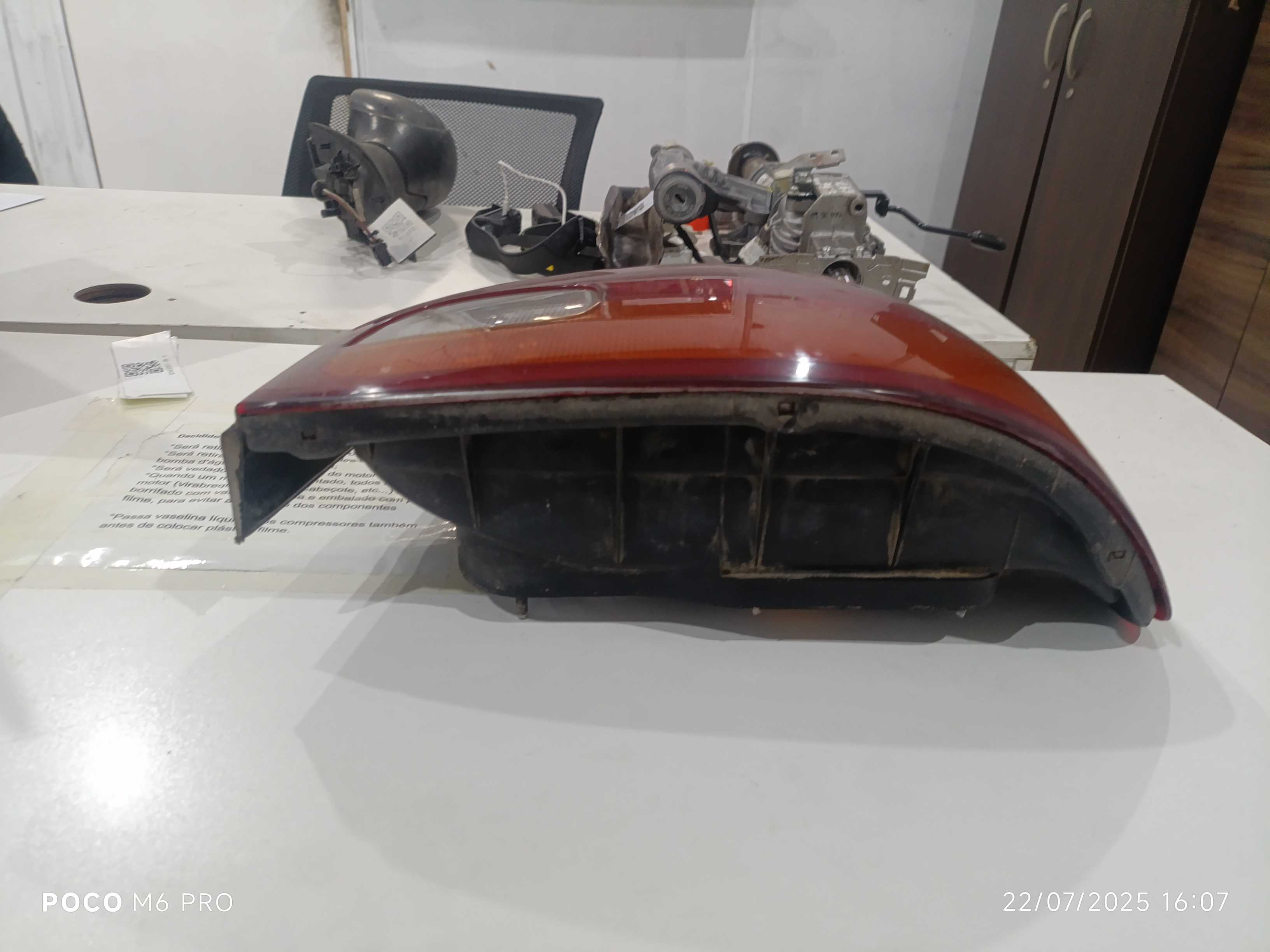 Lanterna Traseira Direita Hyundai Accent 1995 1996 A 1999 Direito/passageiro Vermelho 2